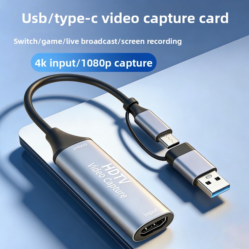 Capture Card 4K Hdmi - Placa de Captura MS2130 Tipo C