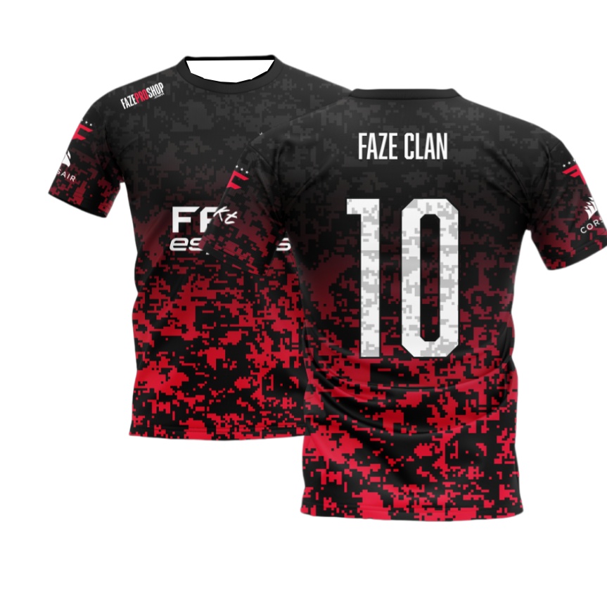 Nova Camisa FaZe Esports 2026  - Esports Gaming Top avaliação e preço