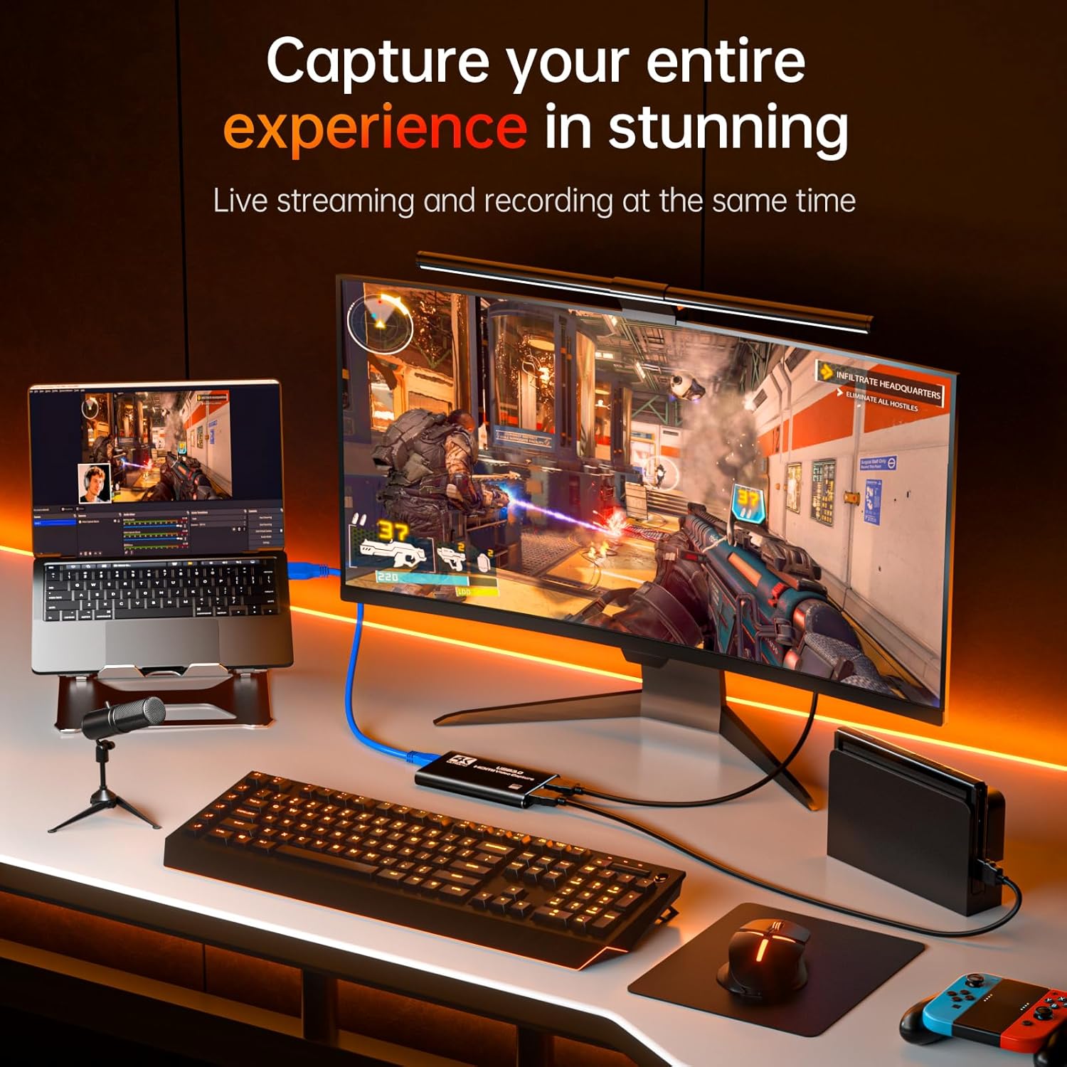 Placa de captura de áudio e ví - Capture Card 4K Hdmi avaliação e preço