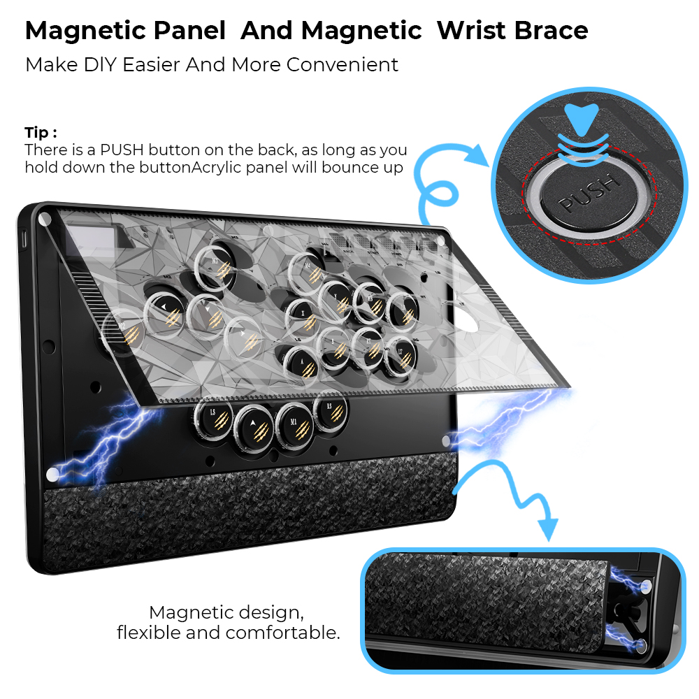 Controle Arcade Magnético Haut - Esports Gaming Controller avaliação e preço