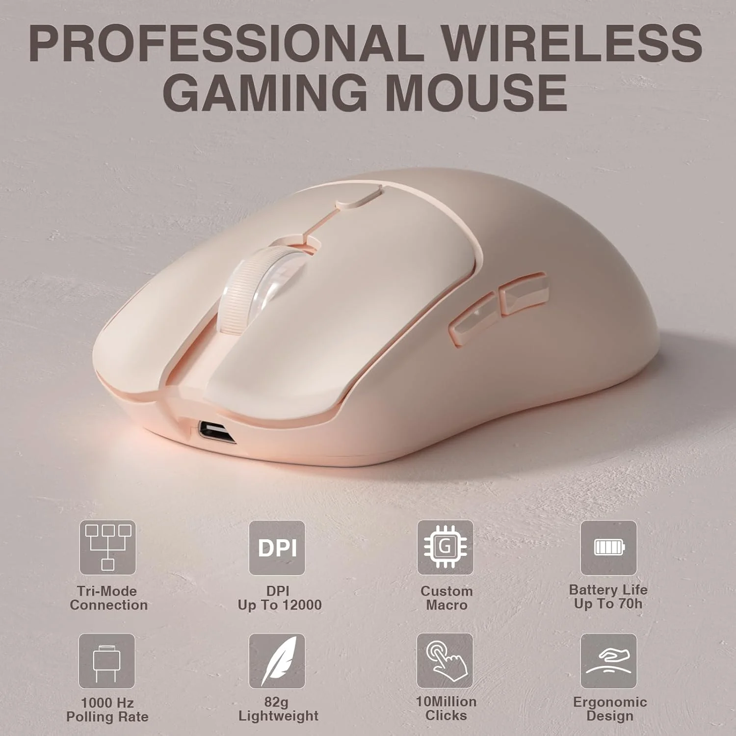 Mouse Gamer Sem Fio Tri-mode A - Esports Gaming Mouse Wireless avaliação e preço